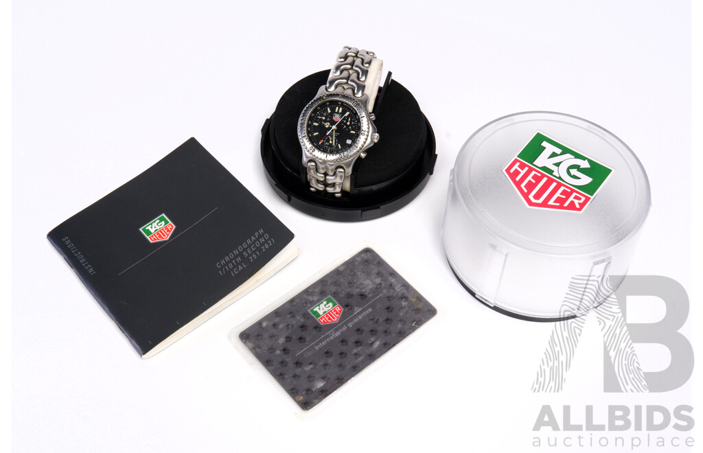 Tag Heuer Chronograph Stainless Steel Authentic Sports Watch