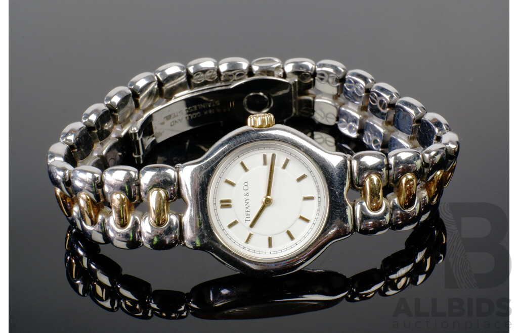 Tiffany & Co Tesoro 18ct Gold and Stainless Steel Ladies Watch
