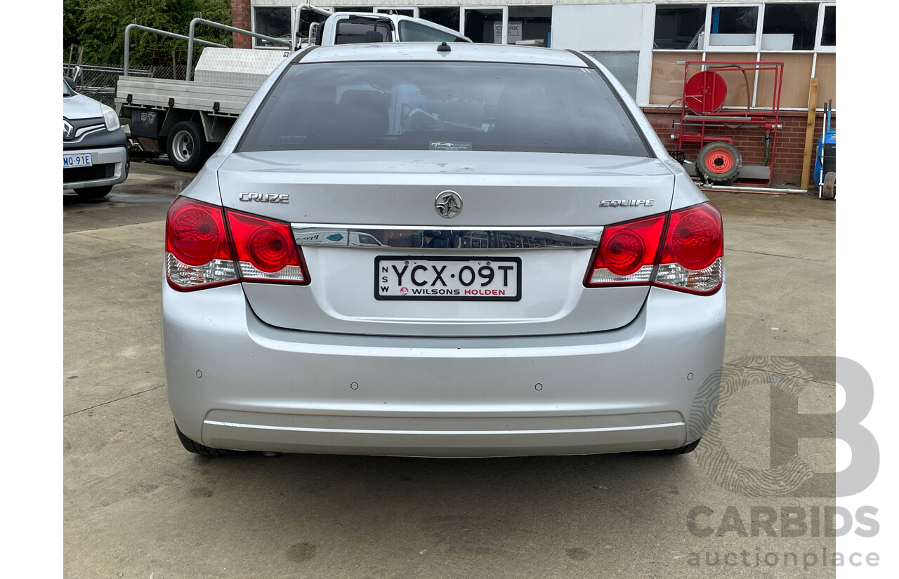 4/2015 Holden Cruze Equipe JH MY14 4d Sedan Silver 1.8L