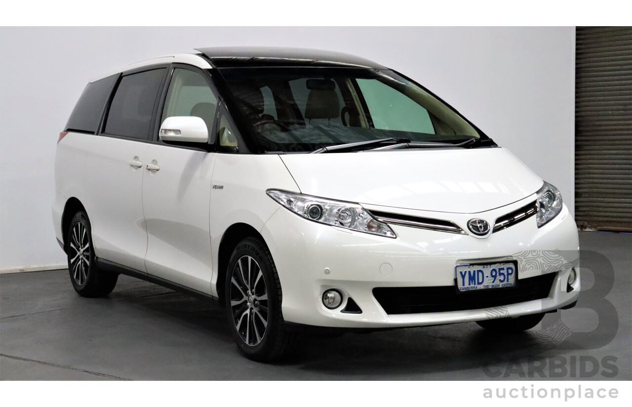 6/2016 Toyota Tarago Ultima GSR50R MY16 4d Wagon White 3.5L V6