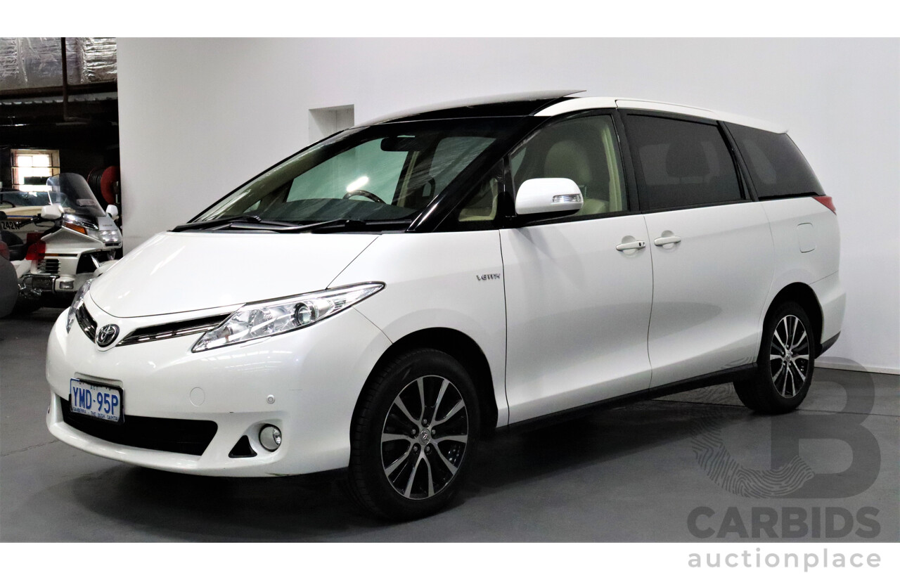 6/2016 Toyota Tarago Ultima GSR50R MY16 4d Wagon White 3.5L V6