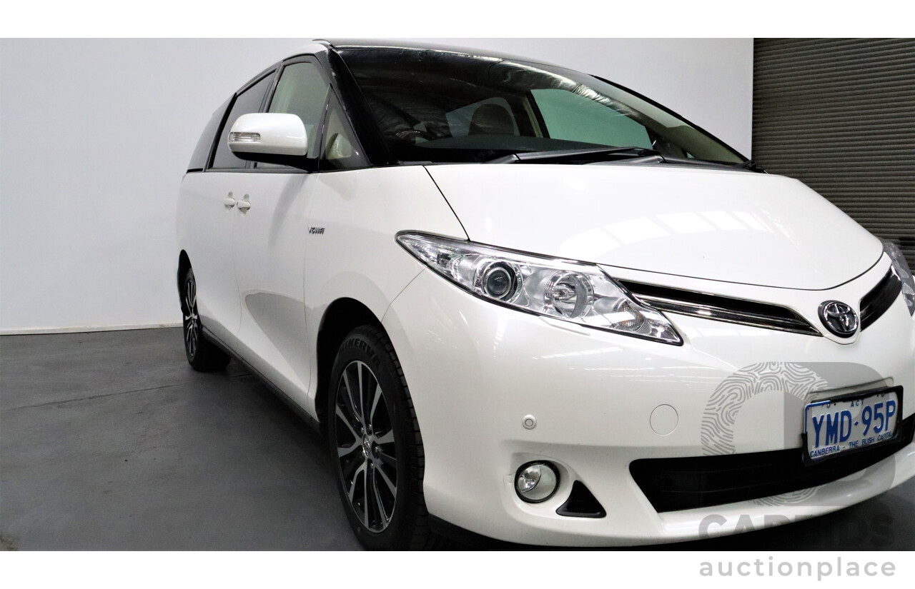 6/2016 Toyota Tarago Ultima GSR50R MY16 4d Wagon White 3.5L V6