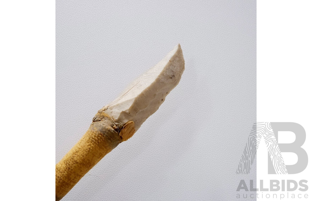 Handmade Knapped Stone Throwing Spear / Javalin