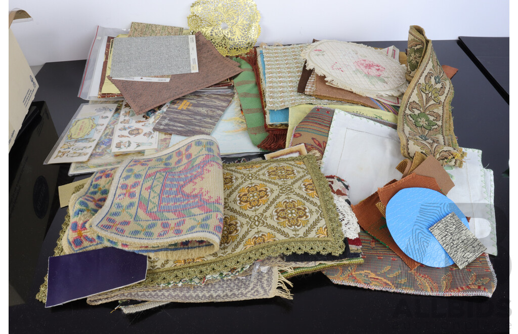 Large Collection of Miniature Carpets for Doll Houses and Scap Book Ephemera Includes Hand Made and Machine Made Examples, Turkish Rugs and More