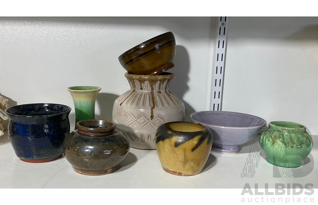 Collection Australian and Other Studio Pottery Vases and Bowls