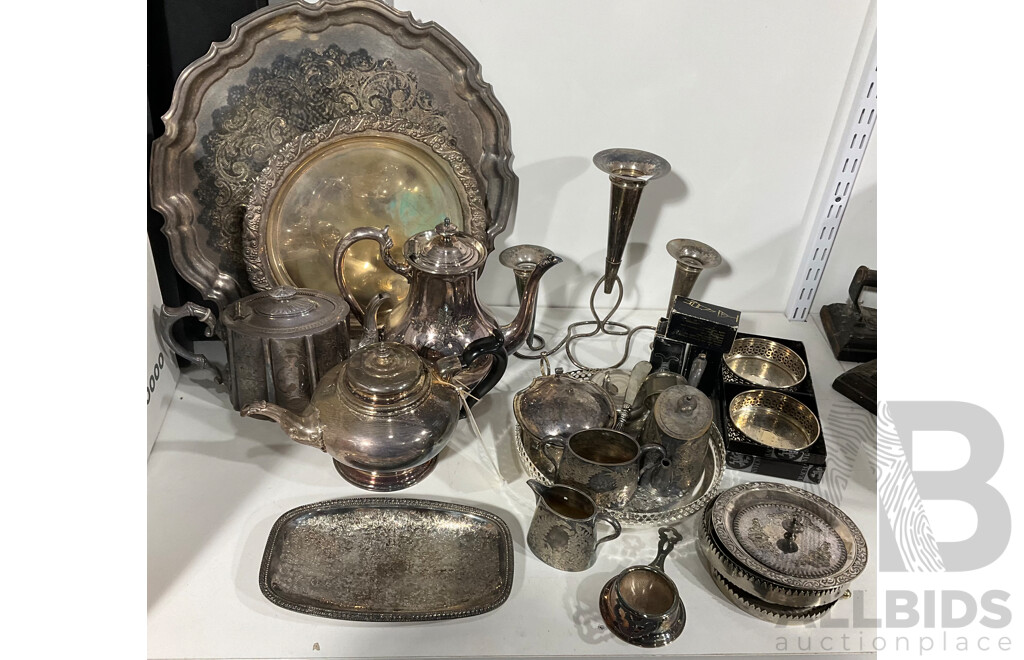 Large Collection Silver Plate Serving Wear
