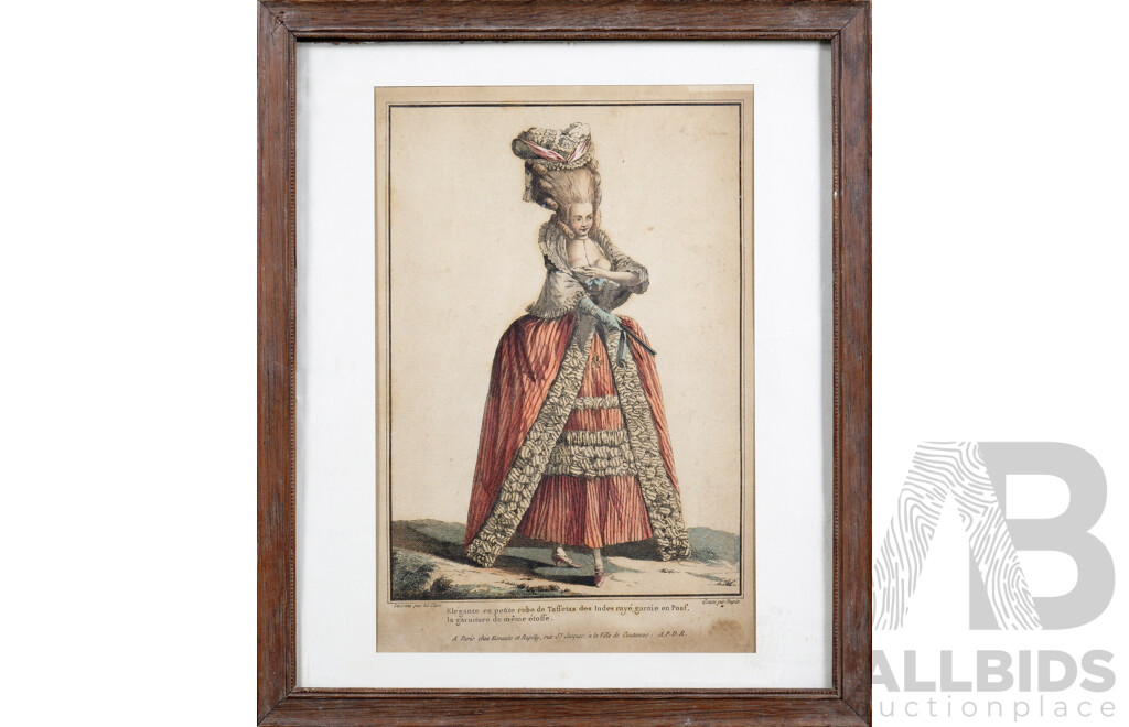 A Collection of Antique Engravings From the 'Englishwoman's Domestic Magazine' Including Bow Bell's Paris Fashions
