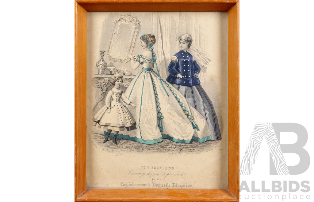 A Collection of Antique Engravings From the 'Englishwoman's Domestic Magazine' Including Bow Bell's Paris Fashions