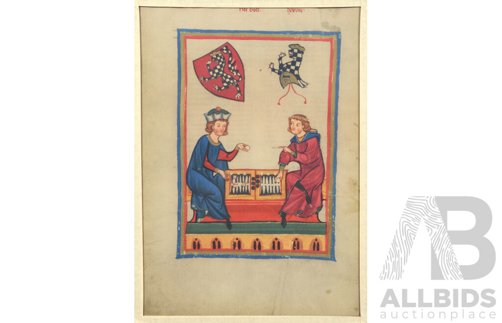 Five Codex Mannesse Offset Prints (5)