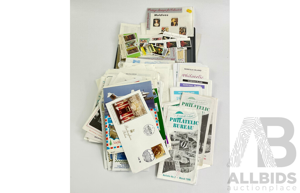Collection of Norfolk Island First Day Covers, Stamp Packs and Blocks, Examples From 1960's, 1970's, 1980's, 1990's, 2000's