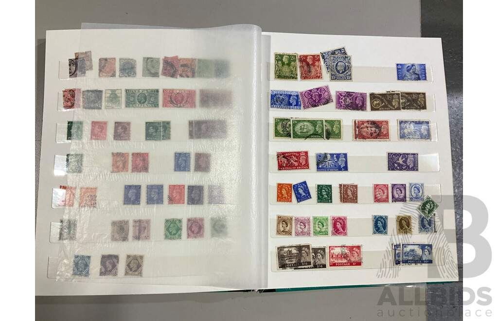 Collection of Australian Mostly Cancelled Stamp Albums Including Pre Decimal