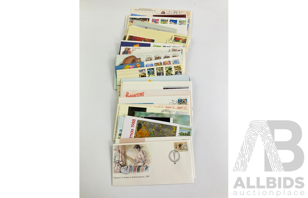 Collection of Mostly 1980’s Australian Stamp Packs and First Day Covers