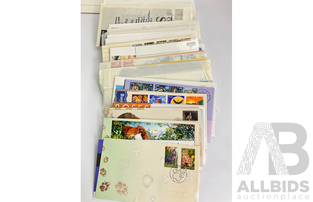Collection of Australian and Pacific Island Stamp Packs and First Day Covers