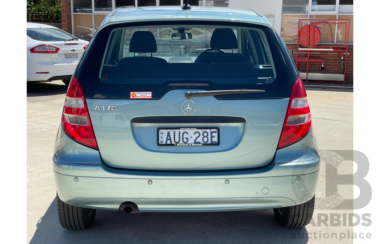 6/2005 Mercedes-Benz A170 Classic W169 5d Hatchback Blue 1.7L