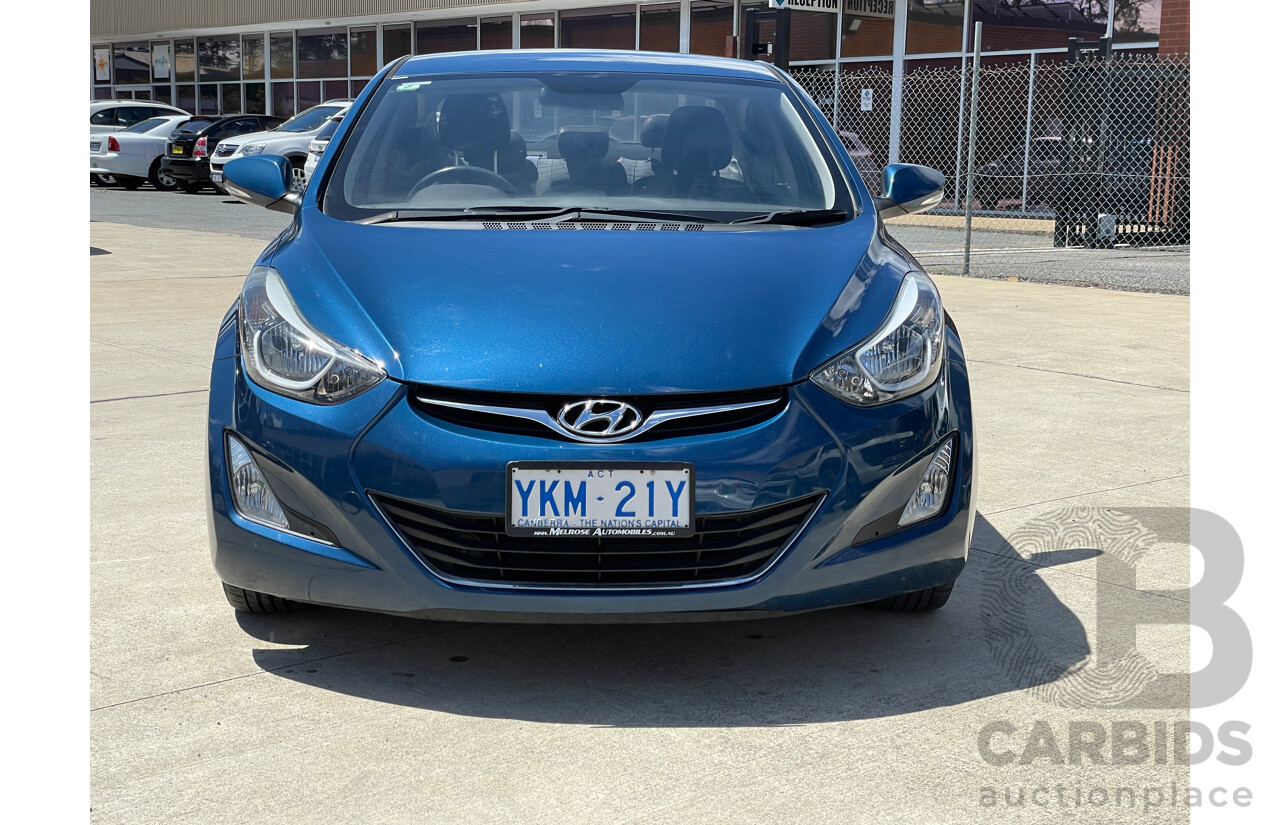 3/2015 Hyundai Elantra Active Special Edition MD SERIES 2 (MD3) 4d Sedan Blue 1.8L