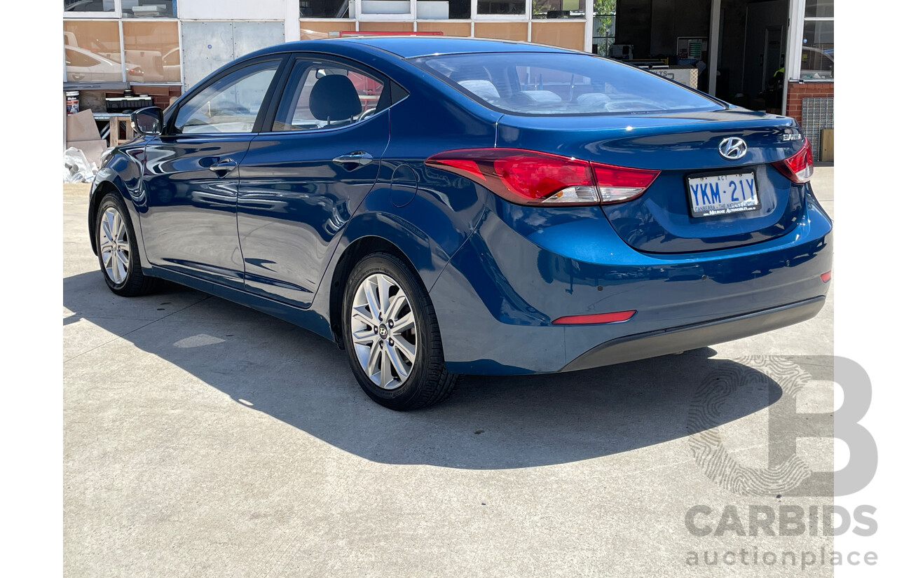 3/2015 Hyundai Elantra Active Special Edition MD SERIES 2 (MD3) 4d Sedan Blue 1.8L