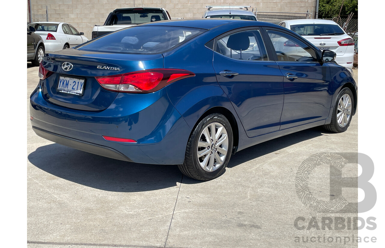 3/2015 Hyundai Elantra Active Special Edition MD SERIES 2 (MD3) 4d Sedan Blue 1.8L