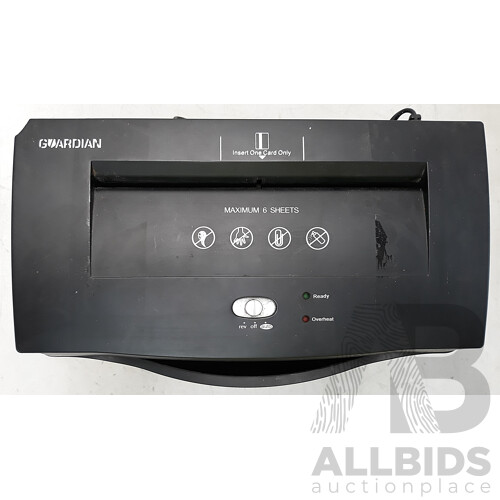 Guardian 6-Sheet Crosscut Paper Shredder SQ60B
