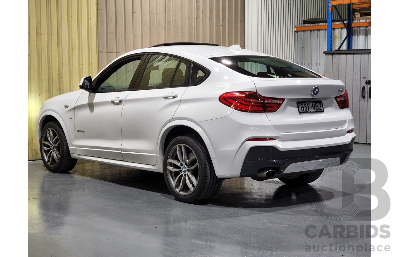 10/2015 BMW X4 Xdrive 20i M-Sport F26 MY15 5d Coupe White 2.0L Turbo Petrol