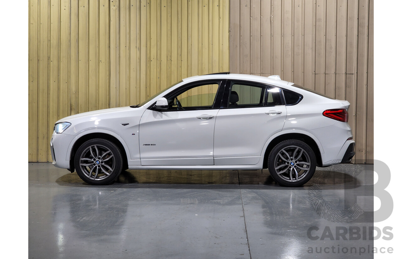 10/2015 BMW X4 Xdrive 20i M-Sport F26 MY15 5d Coupe White 2.0L Turbo Petrol