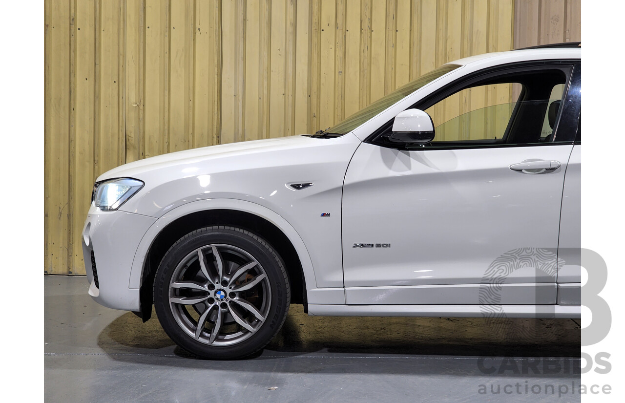 10/2015 BMW X4 Xdrive 20i M-Sport F26 MY15 5d Coupe White 2.0L Turbo Petrol