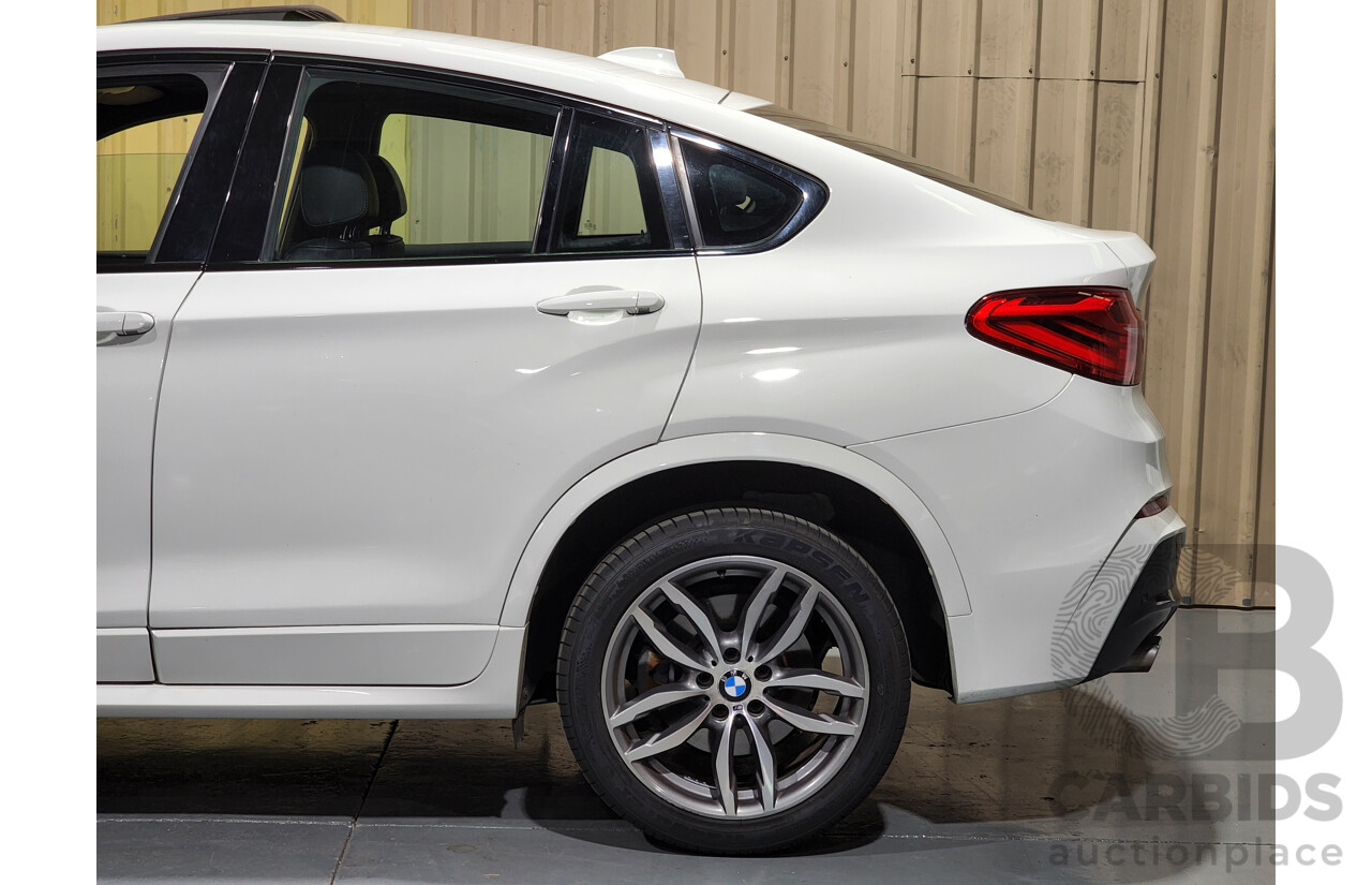 10/2015 BMW X4 Xdrive 20i M-Sport F26 MY15 5d Coupe White 2.0L Turbo Petrol