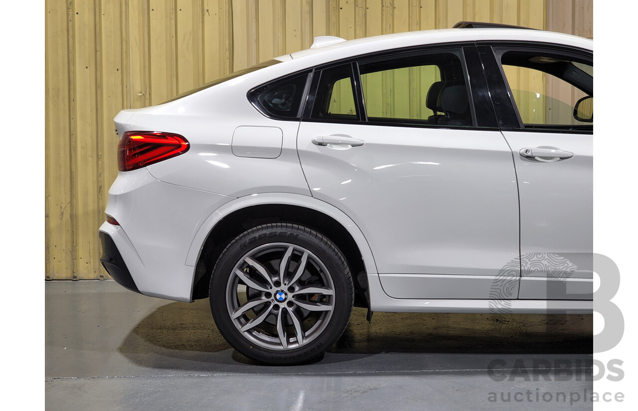 10/2015 BMW X4 Xdrive 20i M-Sport F26 MY15 5d Coupe White 2.0L Turbo Petrol