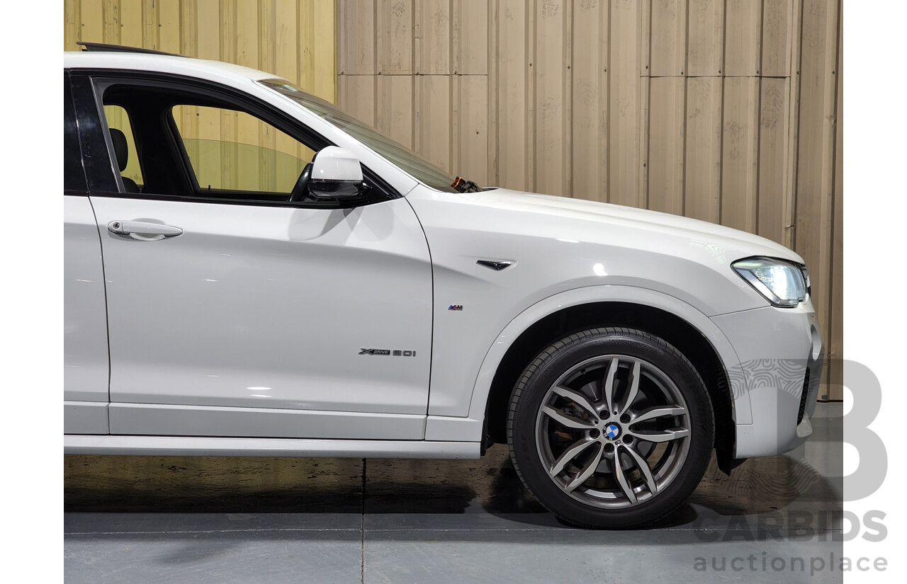 10/2015 BMW X4 Xdrive 20i M-Sport F26 MY15 5d Coupe White 2.0L Turbo Petrol