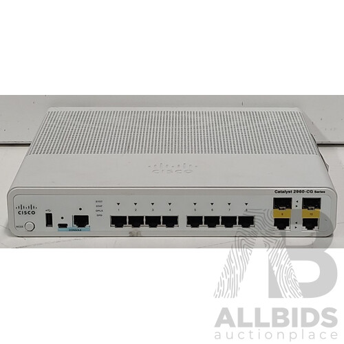 Cisco Catalyst (WS-C2960CG-8TC-L V03) 2960-CG Series 8-Port Gigabit Ethernet Switch