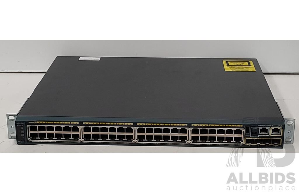 Cisco (WS-C2960S-48LPS-L) Catalyst 2960-S Series 48-Port Gigabit Ethernet PoE+ Switch