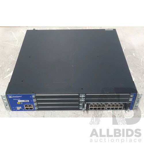 Juniper Networks (SRX650-BASE-SRE6-645AP) SRX650 Services Gateway Security Appliance