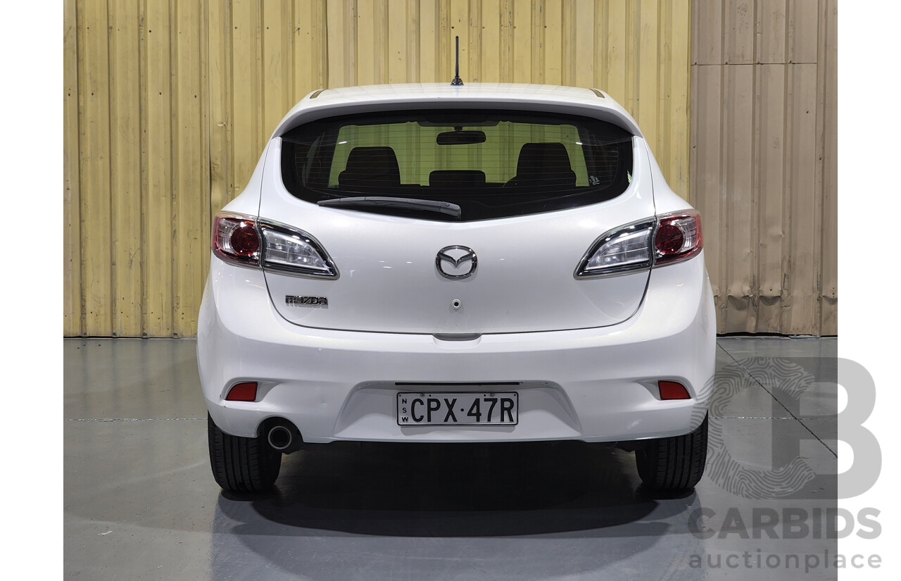 7/2013 Mazda 3 NEO BL MY13 5d Hatchback Pearl White 2.0L