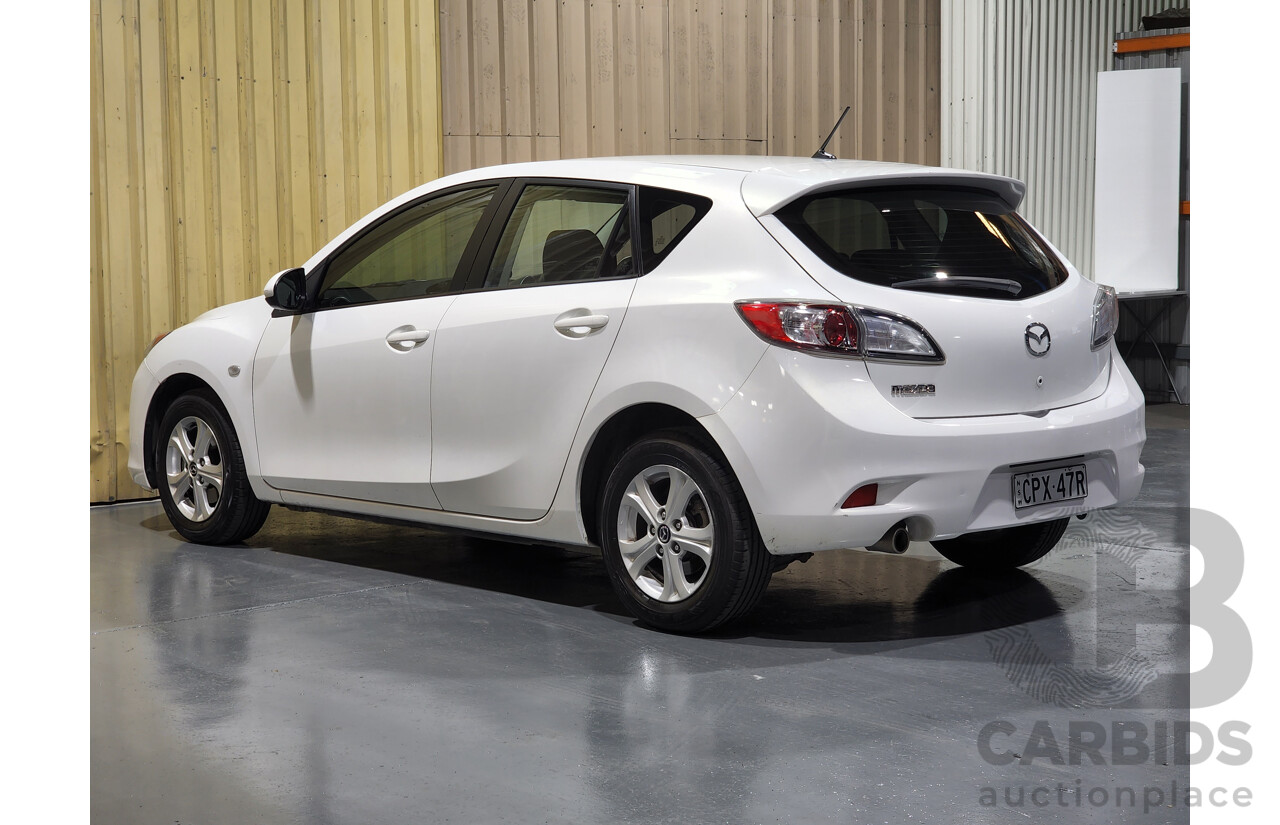 7/2013 Mazda 3 NEO BL MY13 5d Hatchback Pearl White 2.0L