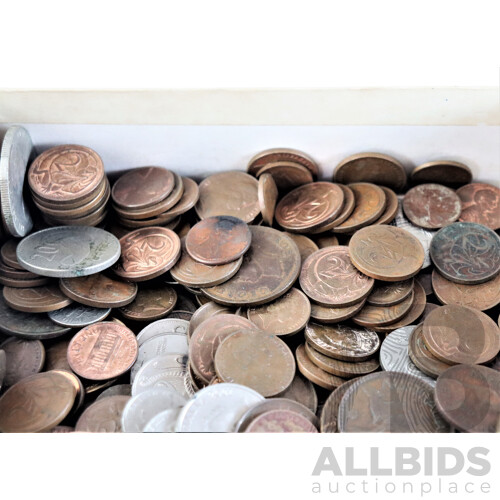 Box of Australian and World Coins