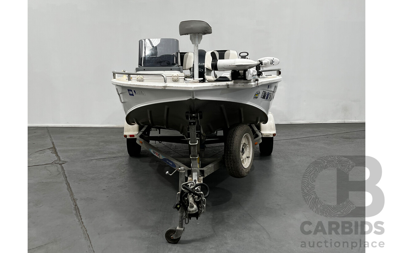 Quintrex 435 Hornet Trophy Boat and 8/2007 Telwater Boat Trailer - Boat VIN: AUTRX94349H708, Rego: IDI136N - Trailer VIN: 6HWB0ATRL7C194349, Rego: T1817D