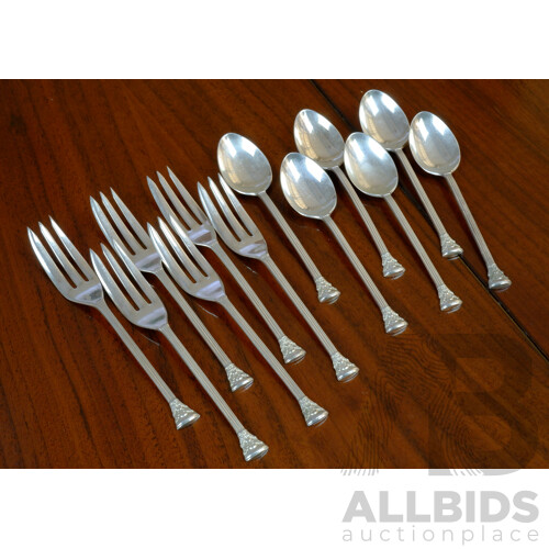 Collection of Rodd Sterling Silver Cocktail Forks and Spoons