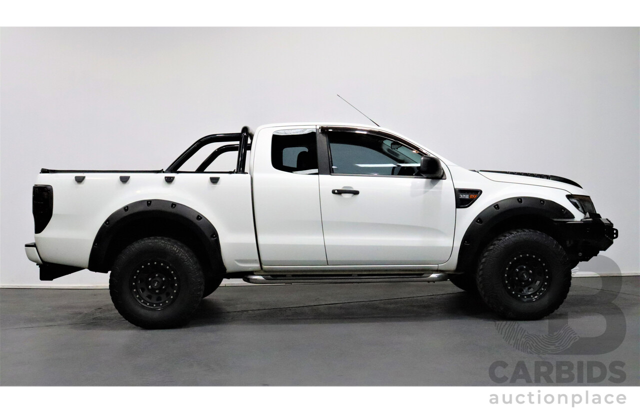 7/2014 Ford Ranger XL 3.2 (4x4) PX Super Cab Utility White 3.2L