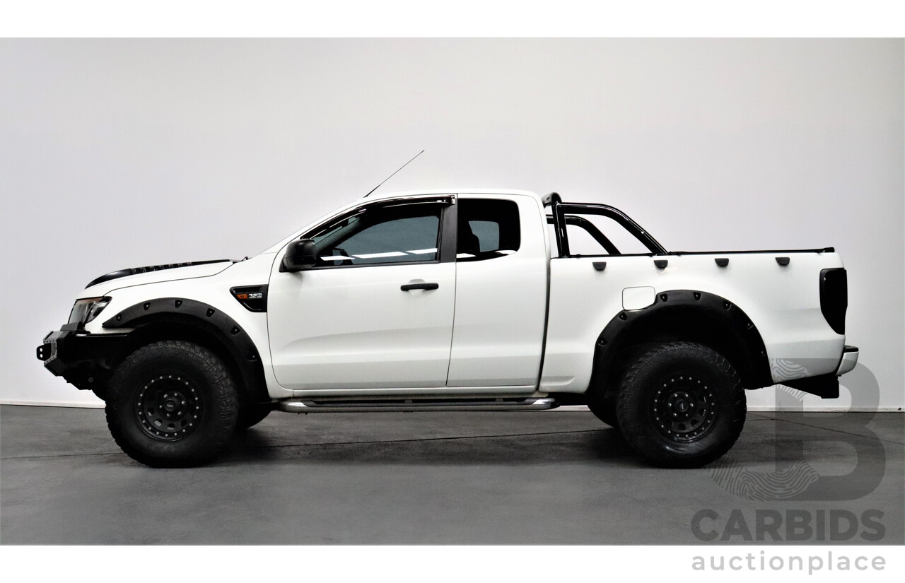 7/2014 Ford Ranger XL 3.2 (4x4) PX Super Cab Utility White 3.2L