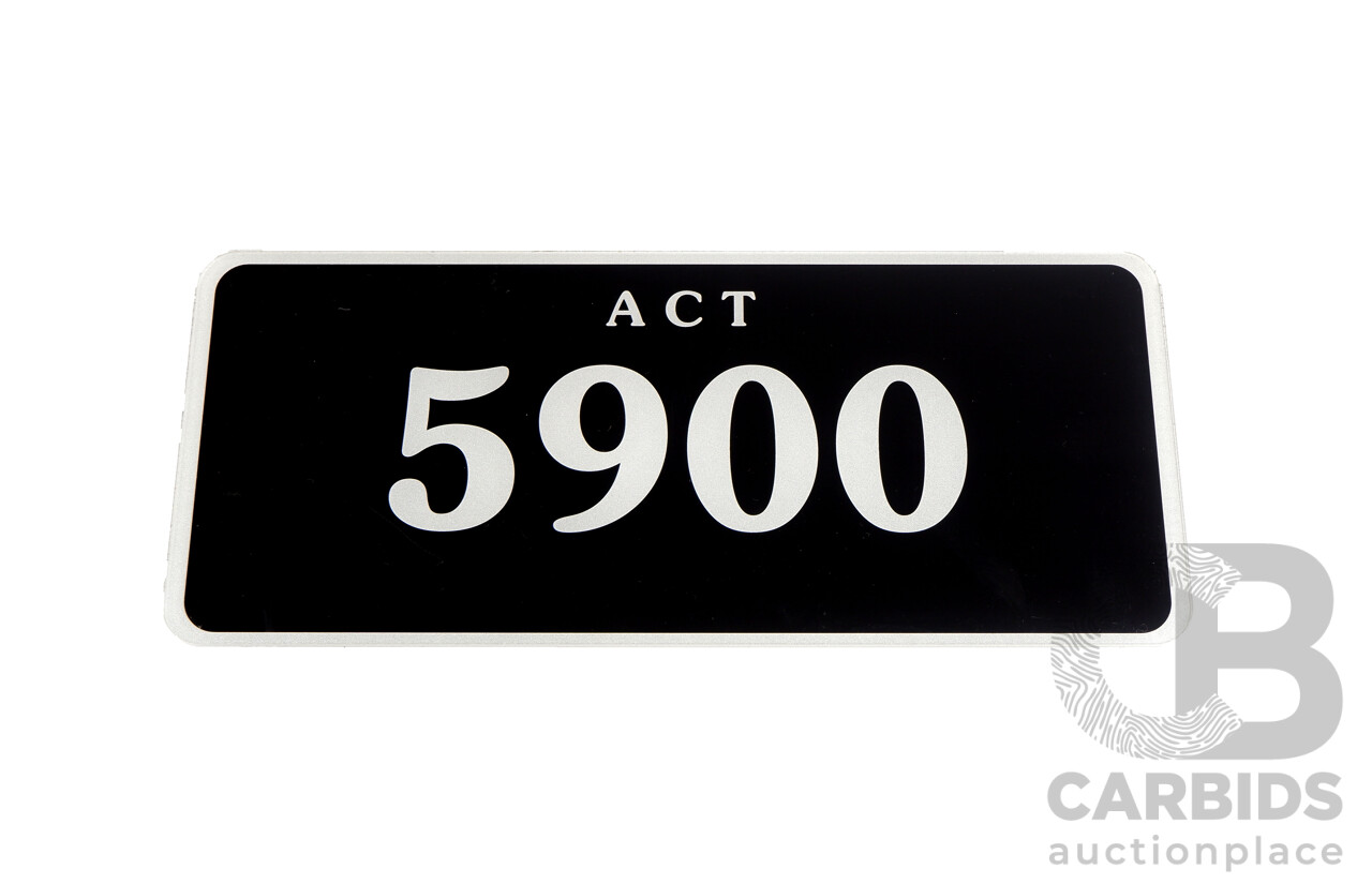 ACT 4-Digit Number Plate - 5900