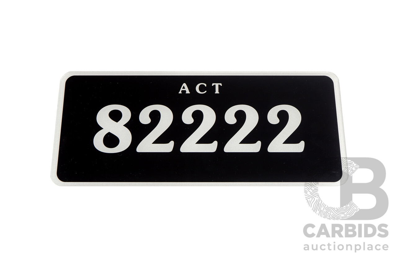 ACT 5-Digit Number Plate - 82222