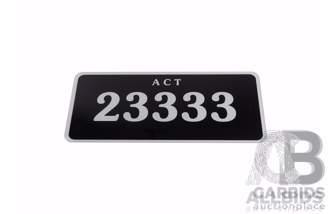 ACT 5-Digit Number Plate - 23333