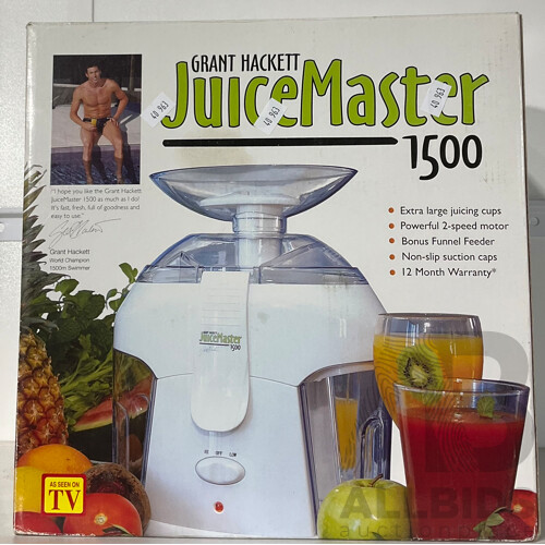 Grant Hackett Juice Master 1500 Juicer in Original Box
