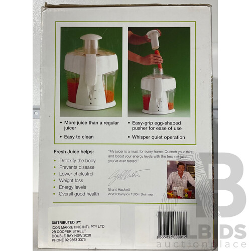 Grant Hackett Juice Master 1500 Juicer in Original Box