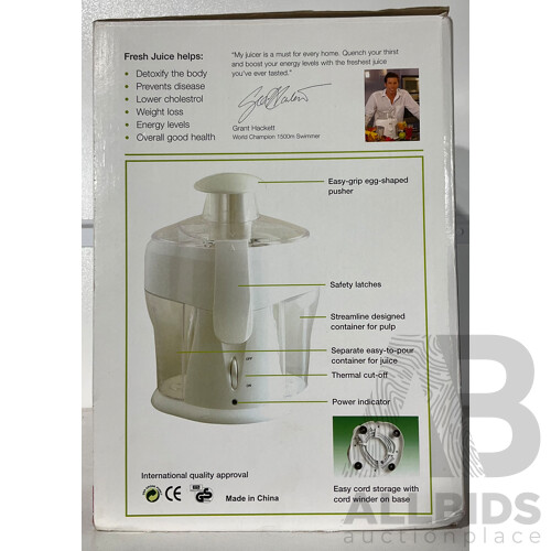 Grant Hackett Juice Master 1500 Juicer in Original Box
