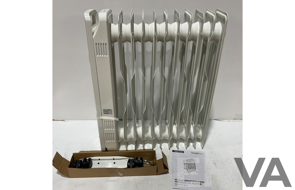 KOGAN (KAOLHT11WFA) Smarterhome Premium Oil Heater 2400w (11 Fin, White) - ORP $159.99