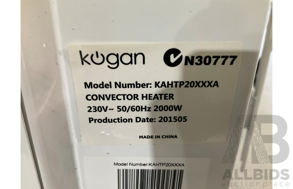 KOGAN Portable Electric Panel Heater 2kW - ORP $199.99