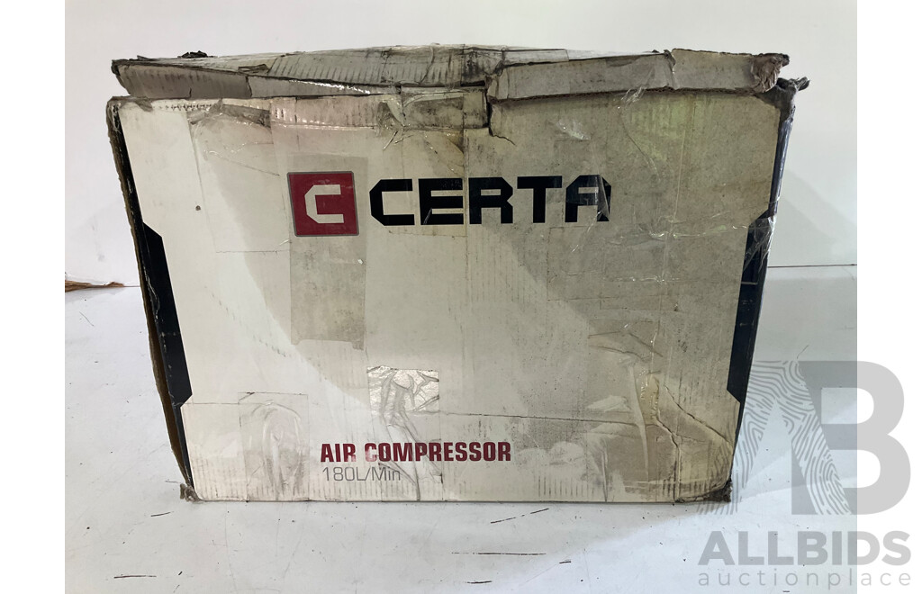 CERTA 180L/Min Air Compressor - ORP $179.00