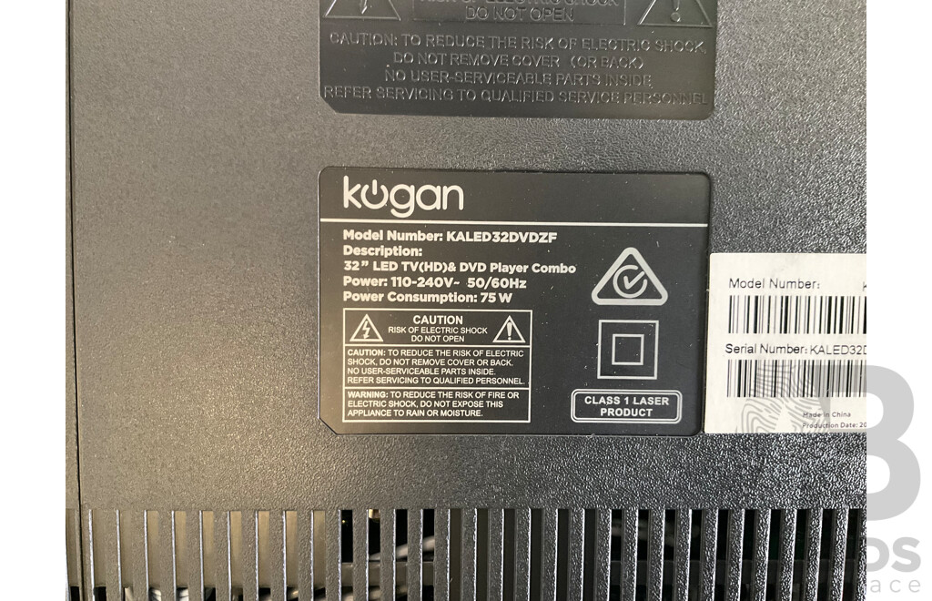 Kogan 32 Inch LED TV & DVD Player Combo -  ORP $199.99