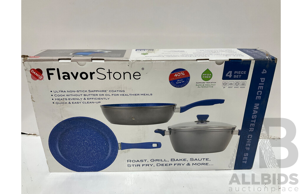 FLAVOR STONE 4 Piece Master Chef Set - Estimated ORP $199.99