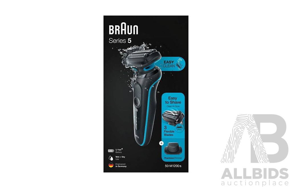 BRAUN (50-M1200S) Series 5 Wet & Dry Electric Shaver - ORP $199.00